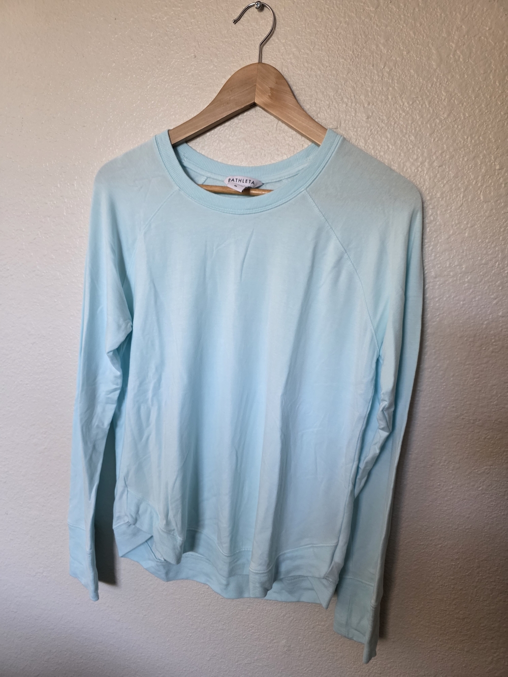Athleta Coaster Luxe Sweatshirt, light blue